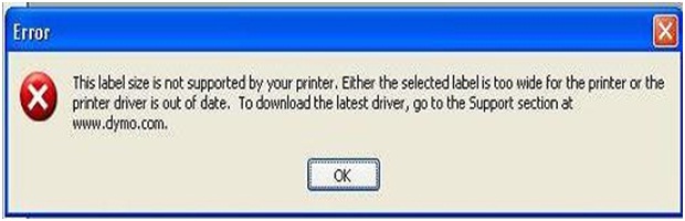 While printing labels through DYMO Label Software (DLS) received an error message - Techyv.com
